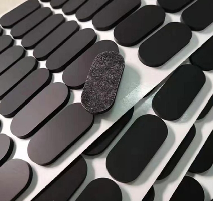 Miếng đệm chân cao su silicon cong với keo dán PSA 3M