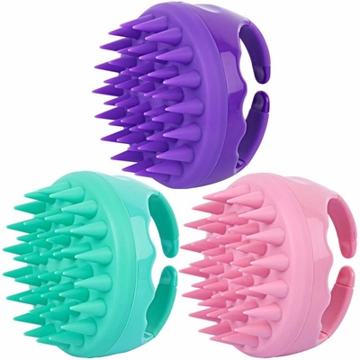 Bàn chải massage cao su silicone / Đầu bàn chải gội đầu Logo khách hàng