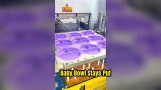 Không còn bát ăn silicone lộn xộn trong giờ ăn cho bé